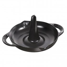 Форма для запекания курицы 24 см вертикальная черная Staub / 349783