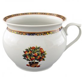 Кашпо 19,5 см с ручкой  Leander "Лимоны" / 158756