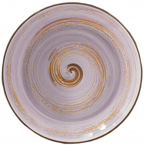 Тарелка 25,5 см глубокая сиреневая  Wilmax "Spiral" / 261690
