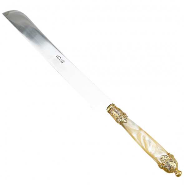Столовый прибор Нож для хлеба  Domus Design &quot;D&amp;D /Версаль&quot; светлый янтарь / 277204