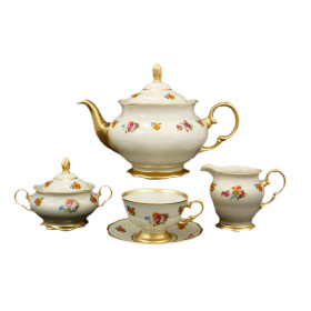 Чайный сервиз на 6 персон 15 предметов  Sterne porcelan &quot;Аляска /Полевые цветы /СК&quot; / 125414