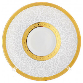 Блюдце  Falkenporzellan "Констанц /Белое кружево /золото" / 211968