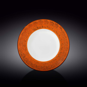 Тарелка 25,5 см глубокая оранжевая  Wilmax "Splash" / 261826