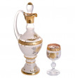 Набор для вина 7 предметов (графин + 6 бокалов)  Bohemia &quot;Клаудия /Версаче золотая роза&quot; / 035249