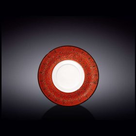 Блюдце 16 см универсальное красное  Wilmax &quot;Splash&quot; / 261422