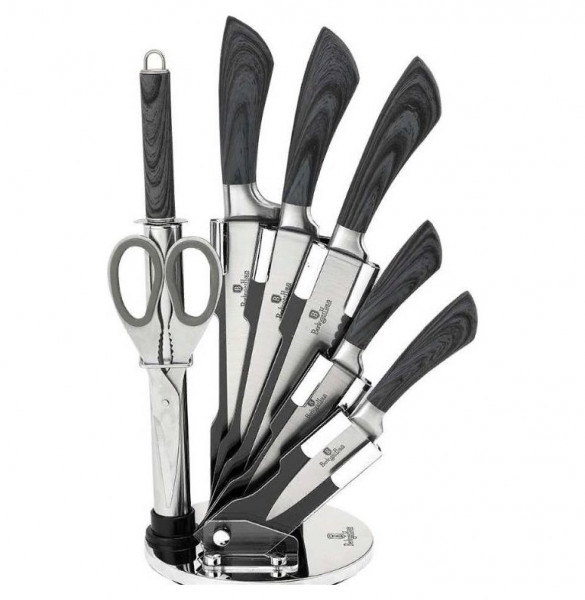 Набор ножей для кухни 8 предметов на подставке  Berlinger Haus &quot;Forest Line&quot; / 147744