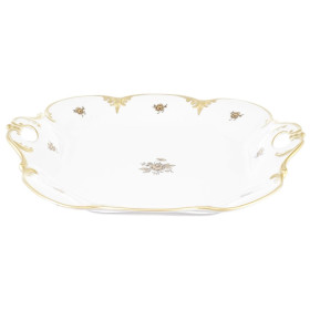 Блюдо 32 см квадратное  Chodov &quot;Корона /Золотая роза&quot; / 212725