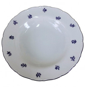 Набор тарелок 23 см 6 шт глубокие  Thun "Офелия /Мелкие синие цветы" / 245789