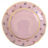 Набор тарелок 25 см 6 шт  Rudolf Kampf "Соната /Мелкие цветы /золото" розовая / 222169