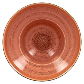 Тарелка 23 х 8 см глубокая 320 мл  RAK Porcelain &quot;Twirl Coral&quot; / 314876