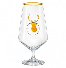 Бокал для пива 540 мл  Crystalex CZ s.r.o. &quot;Сандра /Мишень /Золото&quot; / 300267