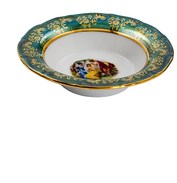 Розетка 11 см  Royal Czech Porcelain &quot;Мария-Тереза /Мадонна зеленая&quot; / 204363