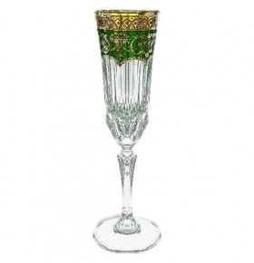 Бокалы для шампанского 180 мл 6 шт  Astra Gold "Адажио /Империя зелёная" / 166698
