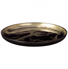 Тарелка 21 х 2 см  Bronco "Black marble" / 289112