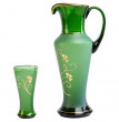 Набор для воды 7 предметов (кувшин + 6 стаканов по 250 мл) зеленый  Nd Art &quot;Золотой цветок&quot; / 200588