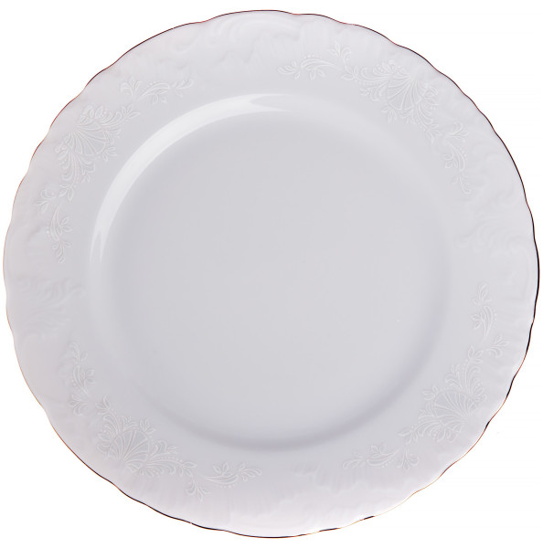 Набор тарелок 21 см 6 шт  Cmielow &quot;Рококо /Платиновый узор&quot; / 264450