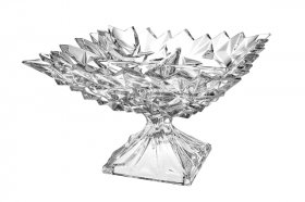 Ваза для фруктов 28 см н/н  Bohemia Jihlava &quot;Glacier /Без декора&quot; 2 хрусталь Йиглава / 314206