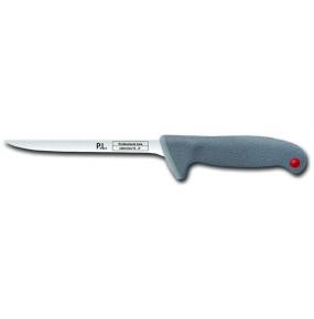 Нож обвалочный 20 см с цветными кнопками серая пластиковая ручка  P.L. Proff Cuisine "PRO-Line" / 321654