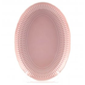Блюдо 34 см овальное  Cmielow &quot;София /Розовая глазурь&quot; / 288592