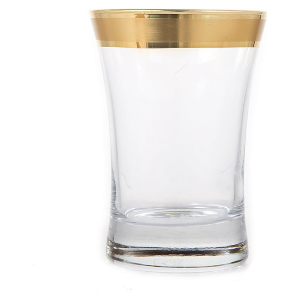 Стаканы для воды 6 шт  UNION GLASS &quot;Матовая полоса /золото /420014&quot; / 147406