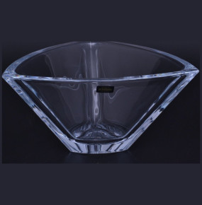 Ваза для фруктов 24,5 см треугольная  Crystalite Bohemia "Триангл /Без декора" / 021116