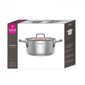 Кастрюля 20 х 9,8 см с крышкой 2,8 л  Taller &quot;Тенденси /TalleR&quot; / 339358