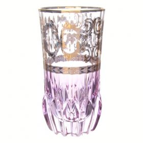 Стаканы для воды 400 мл 6 шт розовые  Art Decor &quot;Адажио /Fish /Золото&quot; / 273158