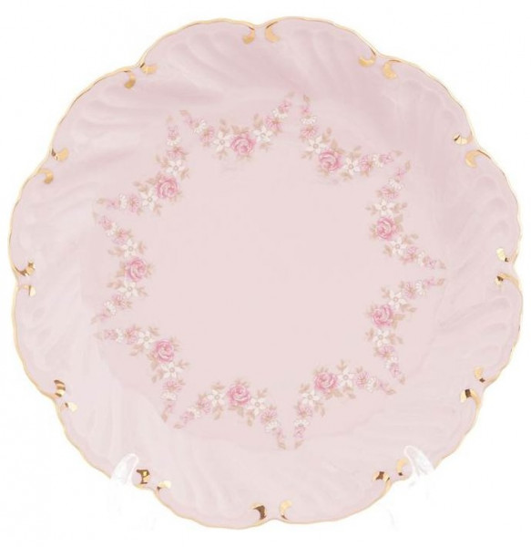 Набор тарелок 17 см 6 шт  Leander &quot;Соната /Розовый цветок&quot; розовая / 148701