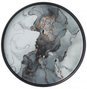 Набор тарелок 25,5 см 2 шт чёрные  LEFARD "Moon art" / 271112