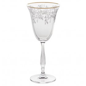 Бокалы для белого вина 185 мл 6 шт  Crystalite Bohemia &quot;Fregata /Антик /8642 /Затирка платина&quot; / 270384