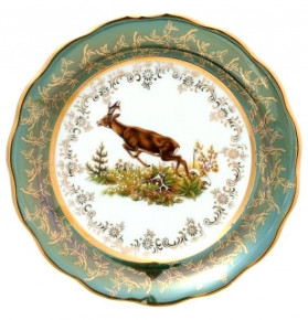 Набор тарелок 17 см 6 шт  Sterne porcelan "Фредерика /Охота зеленая" / 140111