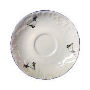 Блюдце 12,5 см 1 шт  Cmielow &quot;Рококо /Гуси&quot; / 109885