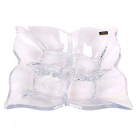 Менажница 36 см 4 секционная  Crystalite Bohemia &quot;Флораль /Без декора&quot; / 108464