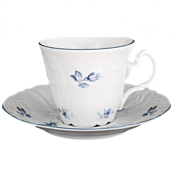 Набор чайных пар 230 мл 6 шт высокие  Thun &quot;Бернадотт /Синий цветок&quot; / 027025