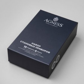 Столовые приборы 18 предметов на 6 персон  Agness &quot;Dolce&quot; / 355555