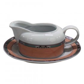 Соусник 400 мл  Thun &quot;Кайро /Розовый мрамор /окантовка&quot; / 337701