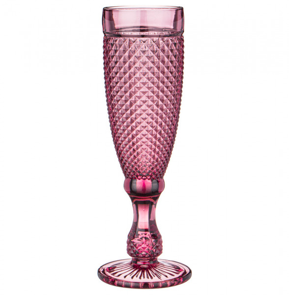 Бокалы для шампанского 150 мл 6 шт розовые  LEFARD &quot;Гранат /Muza color&quot; / 220738