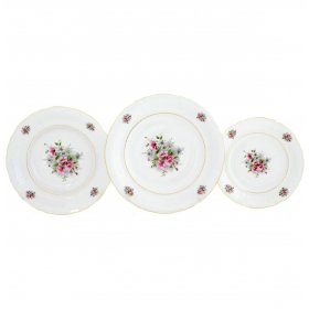 Набор тарелок 18 предметов (19, 23, 25 см)  Leander &quot;Соната /Цветы&quot; / 137092