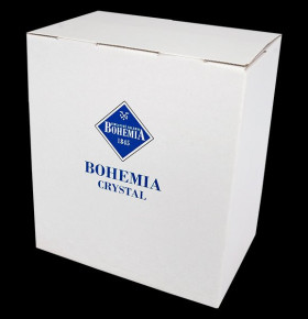 Блюдо для конфет 21 см плоское  Bohemia Jihlava "Glacier /Без декора" хрусталь Йиглава / 100361