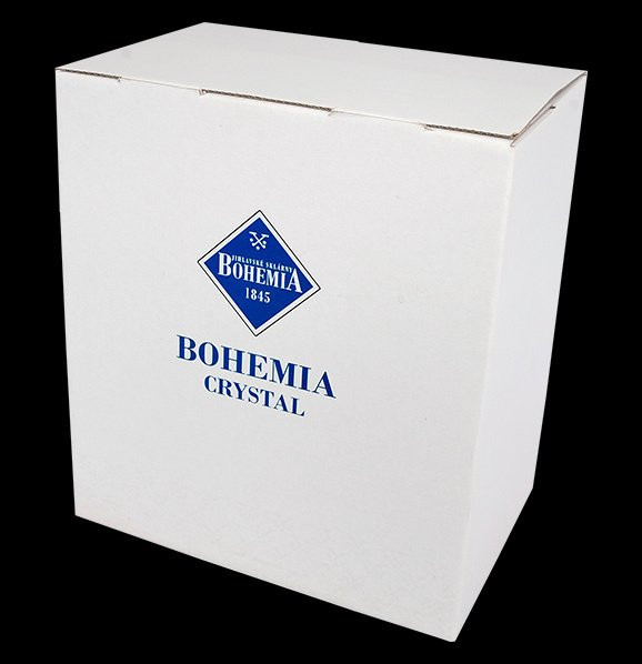 Блюдо для конфет 21 см плоское  Bohemia Jihlava &quot;Glacier /Без декора&quot; хрусталь Йиглава / 100361