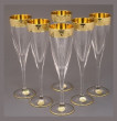 Бокалы для шампанского 200 мл 6 шт  Same Crystal &quot;Версаче золото&quot; / 031349