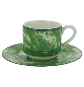 Блюдце кофейное 13 х 1,7 см зеленое  RAK Porcelain "Peppery"  / 314769