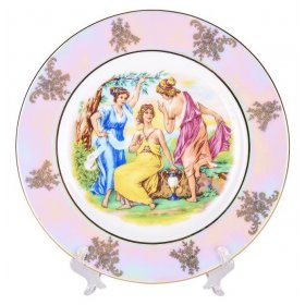 Набор тарелок 27 см 6 шт  Cmielow &quot;Астра /Мадонна перламутр&quot; / 281965