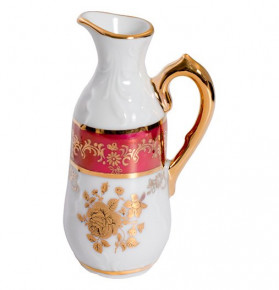 Бутылочка для масла/уксуса 90 мл  Royal Czech Porcelain "Рококо /Золотая роза /Красная" / 204826