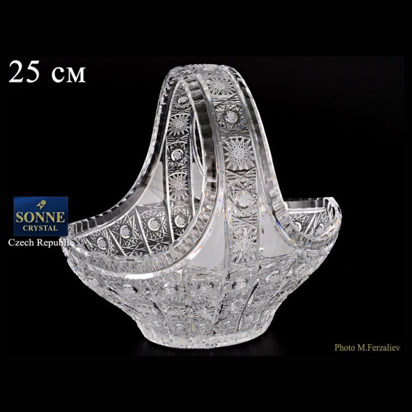 Корзинка 25 см  Sonne Crystal &quot;S.Crystal /Хрусталь резной&quot; / 060322