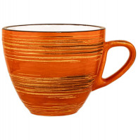 Чайная чашка 190 мл оранжевая  Wilmax "Spiral" / 261590