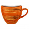 Чайная чашка 190 мл оранжевая  Wilmax "Spiral" / 261590
