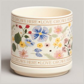 Кружка 390 мл с крышкой  LEFARD &quot;Love grows here&quot; / 370619