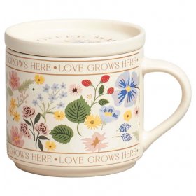 Кружка 390 мл с крышкой  LEFARD &quot;Love grows here&quot; / 370619