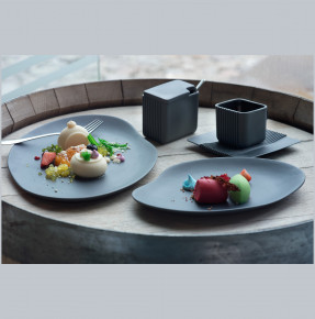 Набор тарелок 23 + 29 см голубые  Cmielow Design Studio "CRAFT COLORED" / 163402